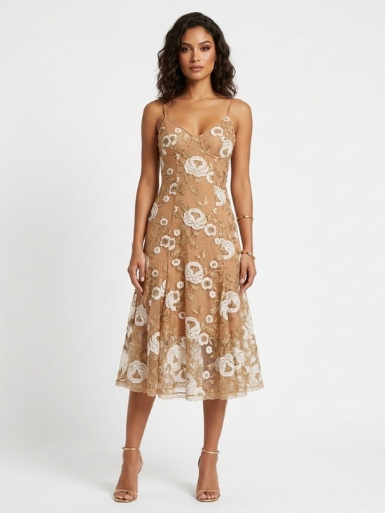 Dress the Population Dresses & Skirts - Dress The Population Womens Ayla Floral Cocktail Dress Small